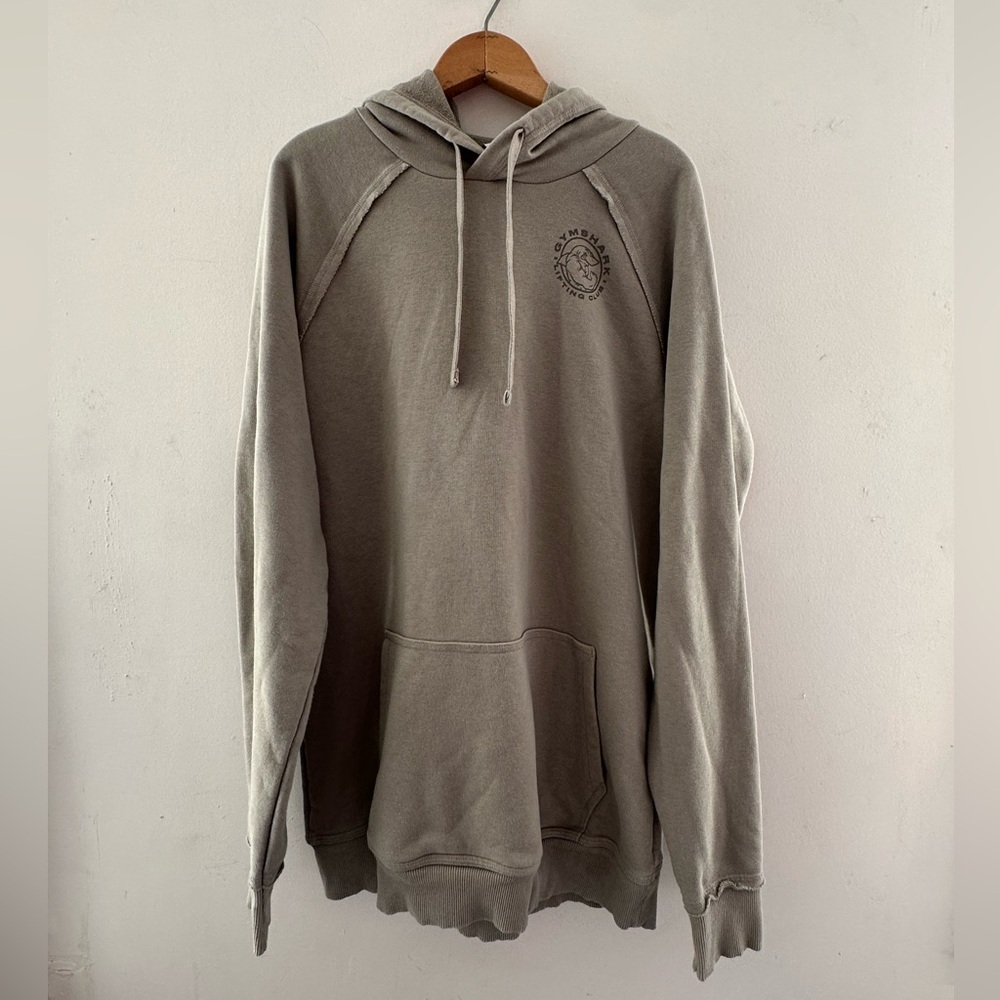 Gymshark Light Gray Hoodie Legacy Slim Fit